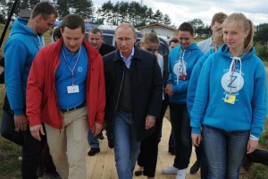 Владимир Путин посетил 10-й Всероссийский молодёжный форум «Селигер-2014».