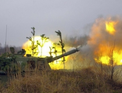 Обстрел территории востока Украины