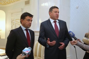 Рабочая встреча Андрея Воробьева и Олега Кувшинникова