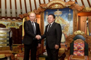 В Улан-Баторе состоялись переговоры Владимира Путина с Президентом Монголии Цахиагийн Элбэгдоржем