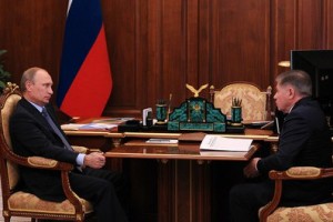 Владимир Путин и Вячеслав Лебедев