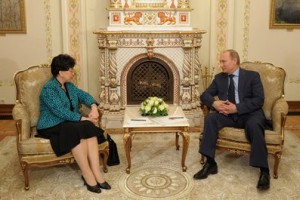 Владимир Путин и Маргарет Чен