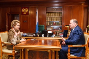 Николай Цуканов встретился со спикером Совета Федерации Валентиной Матвиенко