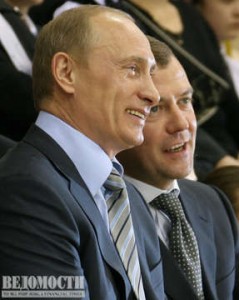 Владимир Путин и Дмитрий Медведев