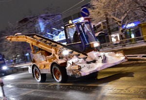 Более 18 тысяч км дорог очищено от снега в Подмосковье за сутки.