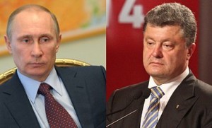 Владимир Путин и Петр Порошенко