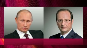 Владимир Путин и Франсуа Олланд 