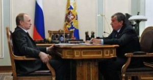 Владимир Путин и Игорь Сечин