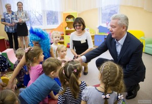 Сергей Собянин на открытии детского сада