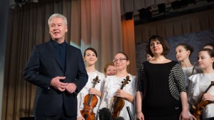Сергей Собянин на открытии  новой музыкальной школы