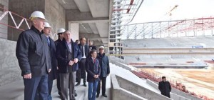 Мэр Москвы Сергей Собянин проинспектировал строительство стадиона ЦСКА