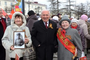 В Магадане состоялся митинг "Мы помним! Мы гордимся!" и военный парад