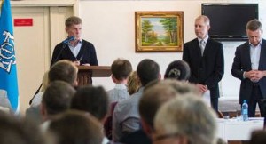 Олег Кожемяко на встрече с жителями