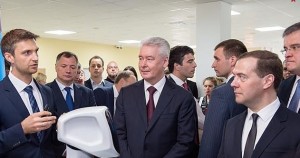 Дмитрий Медведев и Сергей Собянин на открытии нового технопарка МФТИ