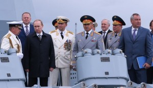 Глава государства Владимир Путин отметил День ВМФ России в Балтийске