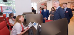 Мэр Москвы Сергей Собянин на открытии нового объекта