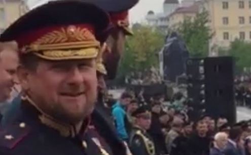 Рамзан Кадыров на параде Победы в Грозном