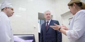 Сергей Собянин в поликлинике