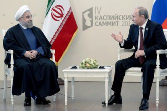 Владимир Путин и Хасан Рухани