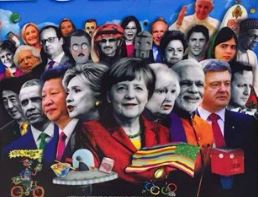 Фотомонтаж обложки журнала "Экономист"