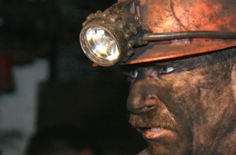 Горняки-спасатели на шахте "Северная".