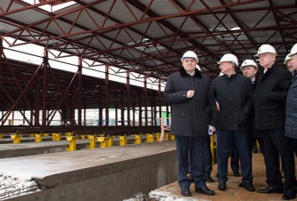Сергей Собянин на осмотре строящегося электродепо