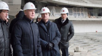 Мэр столицы проинспектировал ход строительства в "Лужниках".