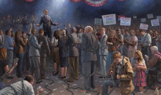 Святая американская проповедь...