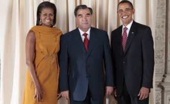 Эмомали Рахмон в гостях у семейства Обамы.
