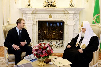 Роман Копин и Патриарх Кирилл
