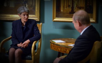 Ирина Бокова и Владимир Путин