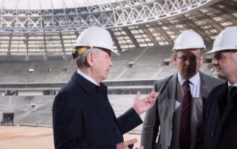 Сергей Собянин и Джанни Инфантино осмотрели стадион "Лужники"