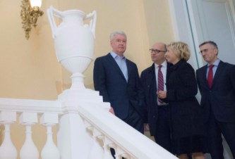 Собянин осмотрел отреставрированный особняк в Леонтьевском переулке