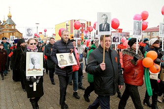 Роман Копин в рядах "Бессмертного полка"