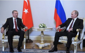 Лидеры Турции и России в Стрельне