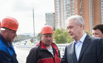 Собянин на открытии эстокады