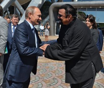 Владимир Путин и Стивен Сигал