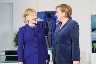 Клинтон и Меркель