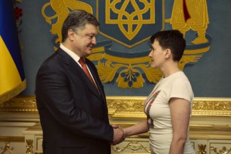 Порошенко и Савченко 