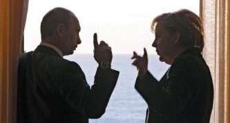 Владимир Путин и Ангела Меркель