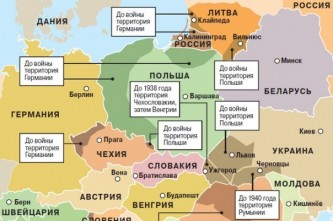 Карта Восточной Европы