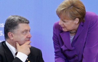 Порошенко и Меркель 