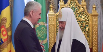 Сергей Собянин и Патриарх Кирилл