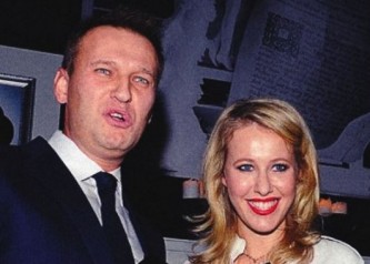 Алексей Навальный и Ксения Собчак