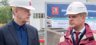 Сергей Собянин осмотрел строительство метро