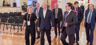 Собянин посетил пресс-центр Кубка конфедераций