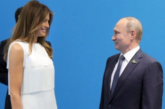 Мелания Трамп и Владимир Путин