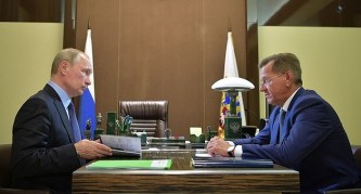 Владимир Путин и Александр Жилкин