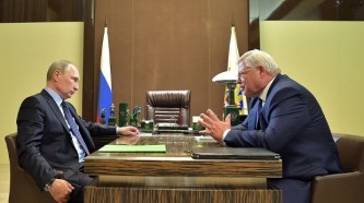 Владимир Путин и Сергей Жвачкин 