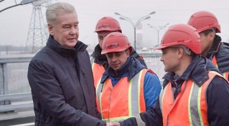 Собянин открыл развязку на пересечении МКАД и Профсоюзной улицы